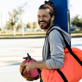 NATURE PIONEOR Water Bottle Carrier Holder Sleeve with Adjustable Strap25 32 40 oz, Insulated Water Bottle Holder Sling Bag