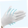 Operitacx 6 Pair Lightweight White Cotton Gloves of Protective Work
