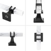 Lepatape 10 Pack 3 Inch White Marble Cabinet Pulls, Black