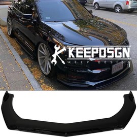 KEEPDSGN For Acura MDX SUV 01-24 Front Bumper Lip Splitter Spoiler Body Kit Glossy Black