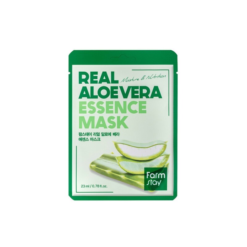 Farmstay Real Aloe Vera Essence Mask Pack (10 sheets) /