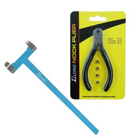 NIKA ARCHERY - Juego de alicates de 4 cuerdas, 4 puntos de acoplamiento de cuerda, arco T cuadrado