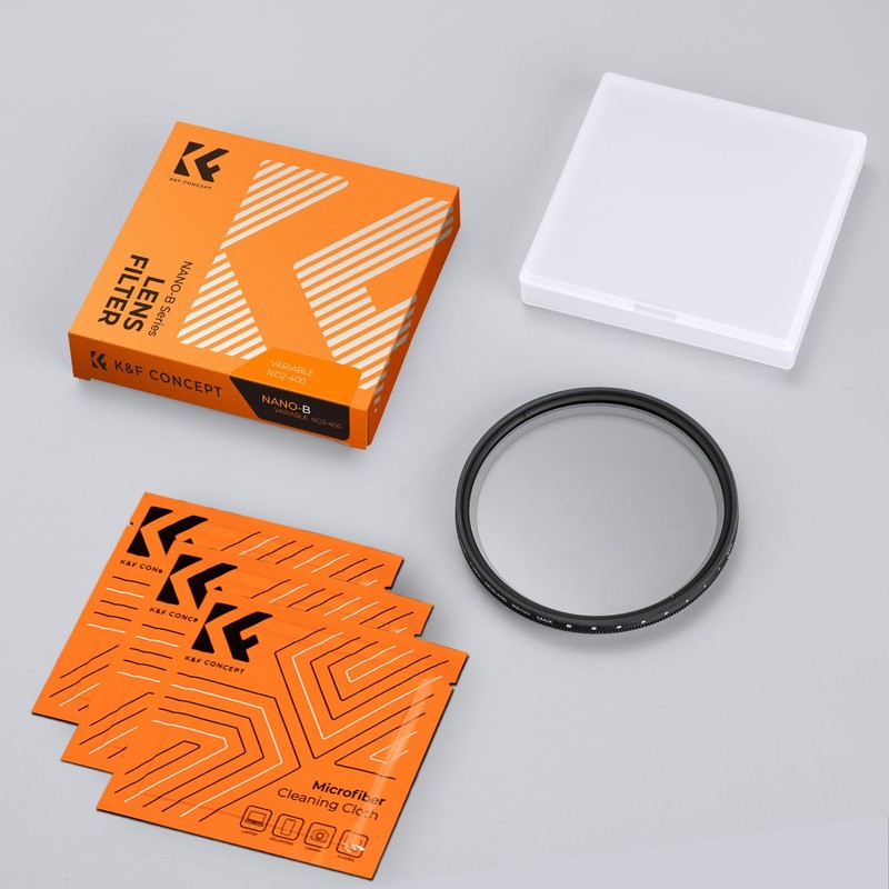 K&F Concept 77mm Variable ND Filter ND2-ND400 Neutral Density Filter