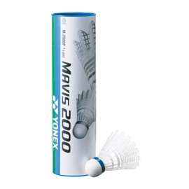 YONEX Mavis 2000 Badminton Shuttlecocks (Tube of 6), 79-Fast-Red