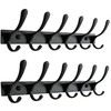 SKOLOO Coat Rack Wall Mounted - 6 Hooks, Pack of