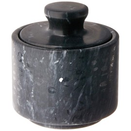 Fox Run Marble Salt Cellar, Black