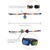 Blingbling Warmth Pet Collar Bow Tie & Tie, Comfortable Rainbow