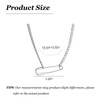 Paperclip Chain Necklace for Women Safety Pin Pendant Choker Necklace
