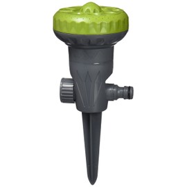 BriTools M7B051G – Circular Sprinkler with Spike, 9.3 x 9.3 x 24cm Grey and Green