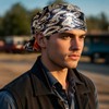 GENEMEN Bandanas Headband for Men Women Western Foulard Cowboy Silk