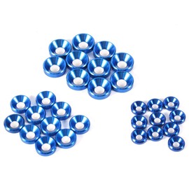 Washers M5 Blue Countersunk Washers 10pcs M3 M4 M5 Anodized Countersunk Washers Seal Aluminum Alloy Colorful