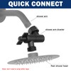 NearMoon Adjustable Shower Head Extension Adapter, SUS304 Stainless Steel Shower