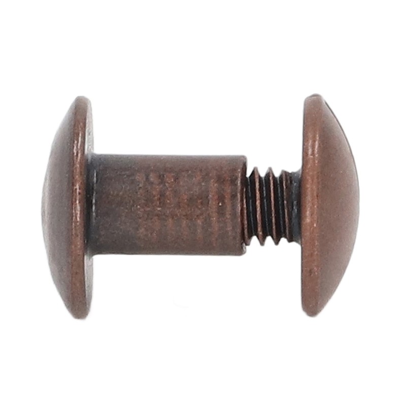 200 Sets Book Binding Screw Uniform Coating Curved Surfaces Brass