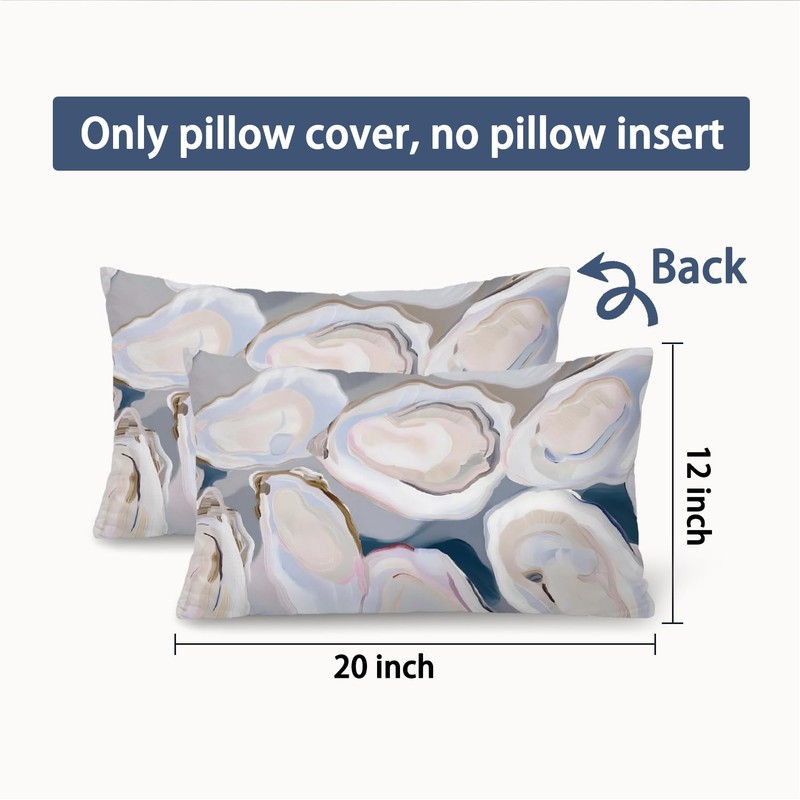 XYDEG Coastal Beach Room Decor 12x20 Pillow Cover, Ocean Coastal