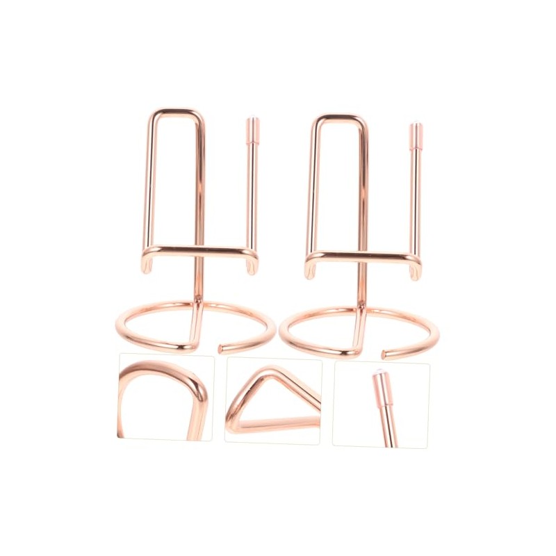 2 Piezas Soporte para Celular de Mesa Metal Resistente Compacto