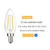 Beonllay 12 Volt LED Candelabra Bulbs E12 Base Light Bulb