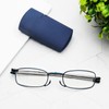 prtcslwd 2 Pack Folding Reading Glasses Stainless Steel Mini Anti-Blue