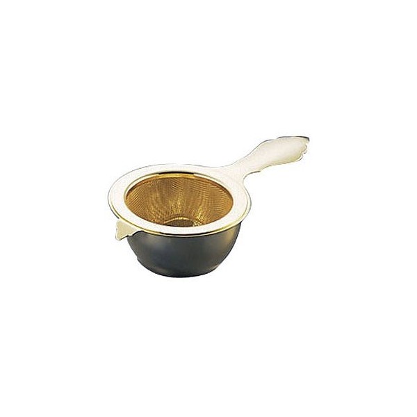 TOMI Woody (tomiuxtudyi) net type tea strainer stainless steel gold plated