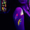 HASTHIP® 10 Hojas Tatuajes Temporales Luminosos en la Oscuridad,Pegatinas UV