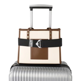 Travel Belt for Luggage, Luggage Straps for Suitcases, Add a Bag Luggage-Straps, 2-in-1 Travel Belt, Adjustable Suitcase Belts with Metal Buckle, Airport Traveling Accessories (Black)