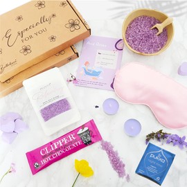 Bellalisia Relaxation Gifts For Women De Stress Self Care Pamper Hamper Kit, Hug In A Box Bath Presents Relaxing Mums Gift Set, Brilliant Christmas Gifts or Birthdays Gifts For Her To Relax and Enjoy