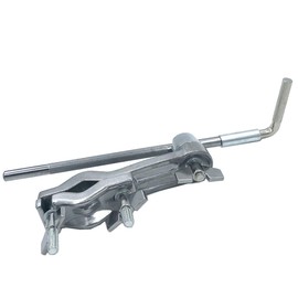 TUOREN Percussion Cowbell Mount Holder, Cowbell Mounting Clamp with Bent Arm Cowbell Mounting Percussion Bracket for Jam Blocks Tambourine Drum Set Accessories