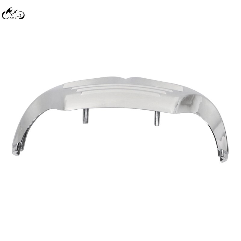 Unbranded Chrome Front Fender Mudguard Trim Tip For Harley FLHT