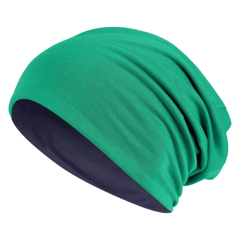 Hatstar Long Slouchy Beanie, 2-in-1 Reversible Jersey Hat in 45