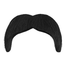GYGYL Fake Mustaches Self Adhesive, Novelty Hairy Beard Costume Facial Hair for Christmas Party Supplies Decorations, Black Color