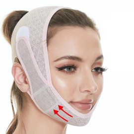 Lifting Chinstrap: Women's Jaw Exerciser & Face Mask Line Shaping Belt for Neck Reduction, Jawline Lift & Skin Firming (hui)