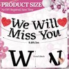 We Will Miss You Banner Glitter No DIY 11.5 ft