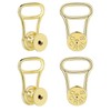 DCRSLB Earring Backs for Droopy Ears, Druable Button Shape Locking