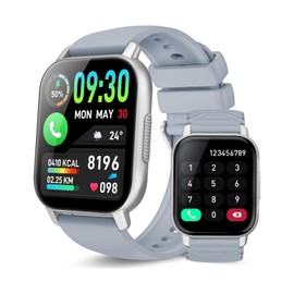 Reloj Inteligente Hombre Mujer, con Llamadas Bluetooth, 1.85 Smartwatch Hombre, Smart Watch Monitor De SueñoPulsómetroPodómetro, 110 Modos Deportivos 
