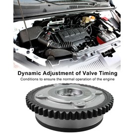 12643698 Intake & Exhaust Camshaft Adjuster Sprocket Gear Fit for Buick Encore Chevy Cruze Malibu Spark Trax L4 1.4L 2016-2022, Variable Valve Timing (VVT) Sprocket Gear Replace 916638