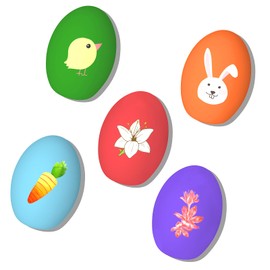 TONGKTAI Dog Toys Squeaky, [5 Pack] Soft Puppy Egg Balls, Funny Interactive Squeak Pet Chew Toy for Puppies Small Medium Breed