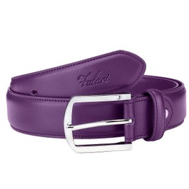 Falari Men Genuine Leather Casual Dress Belt With Single Prong Buckle 9028-PLU-44