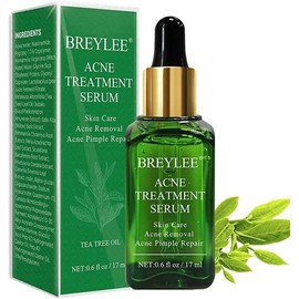 Tea Tree Acne Treatment Serum, Clear Skin Serum for Clearing Severe Acne,Breakout, Remover Pimple and Repair Skin (17ml,0.6oz)