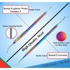 AAProTools 4 Pcs Multi Titanium Rainbow Color Dental Tarter Scraper