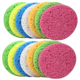 LALAFINA Sets Cleansing Pads Reusable Face Spa Sponges for Women Men Makeup Powder Pad Pcs Random