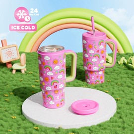 Meoky 24 oz Tumbler with Handle (WC)