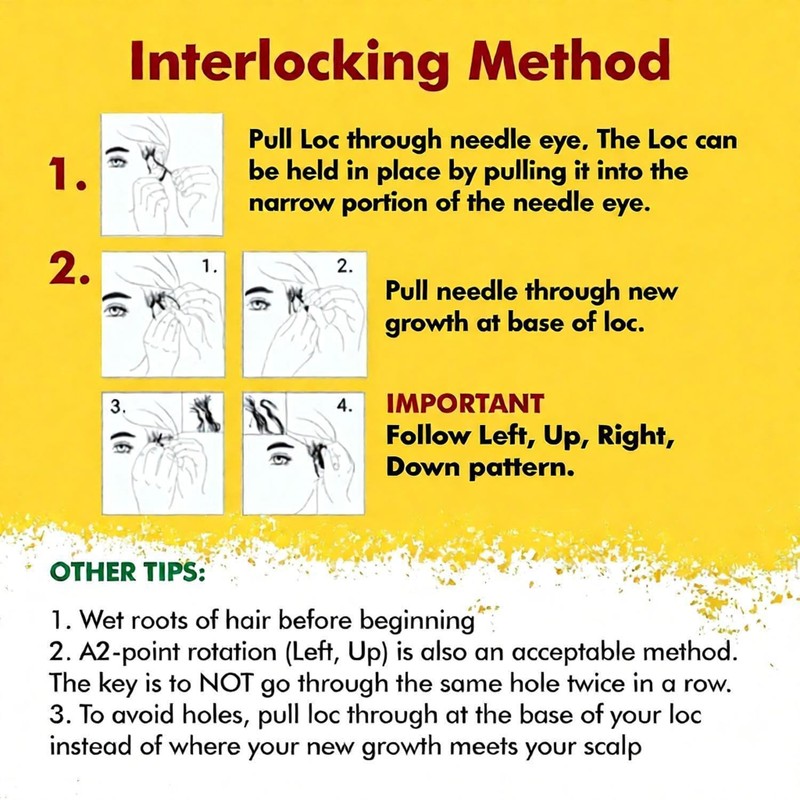 Haredluck Interlocking Tool for Microlocs and Medium Locs Maintenance –