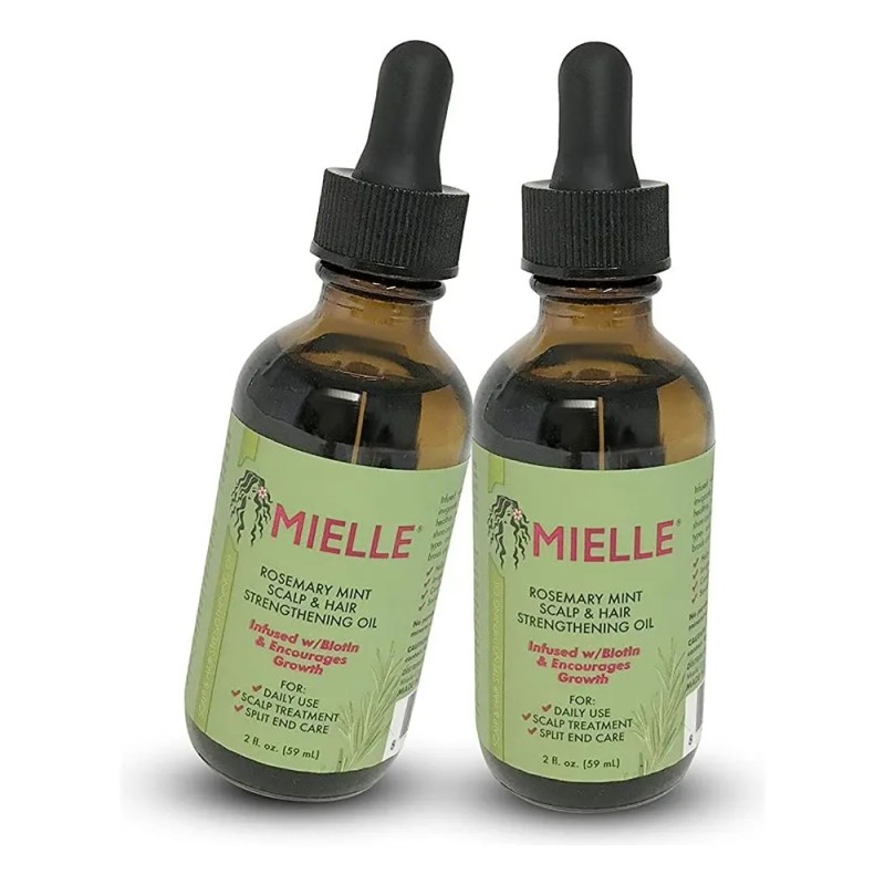 2 Mielle Organics Aceite Fortalecedor Cuero Cabelludo 59ml