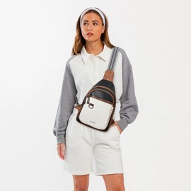 Leresas Sling Bag for Women Men Crossbody Bag Fanny Pack Vegan Leather Trendy Over Shoulder Handbag Travel Backpack Purse BBW