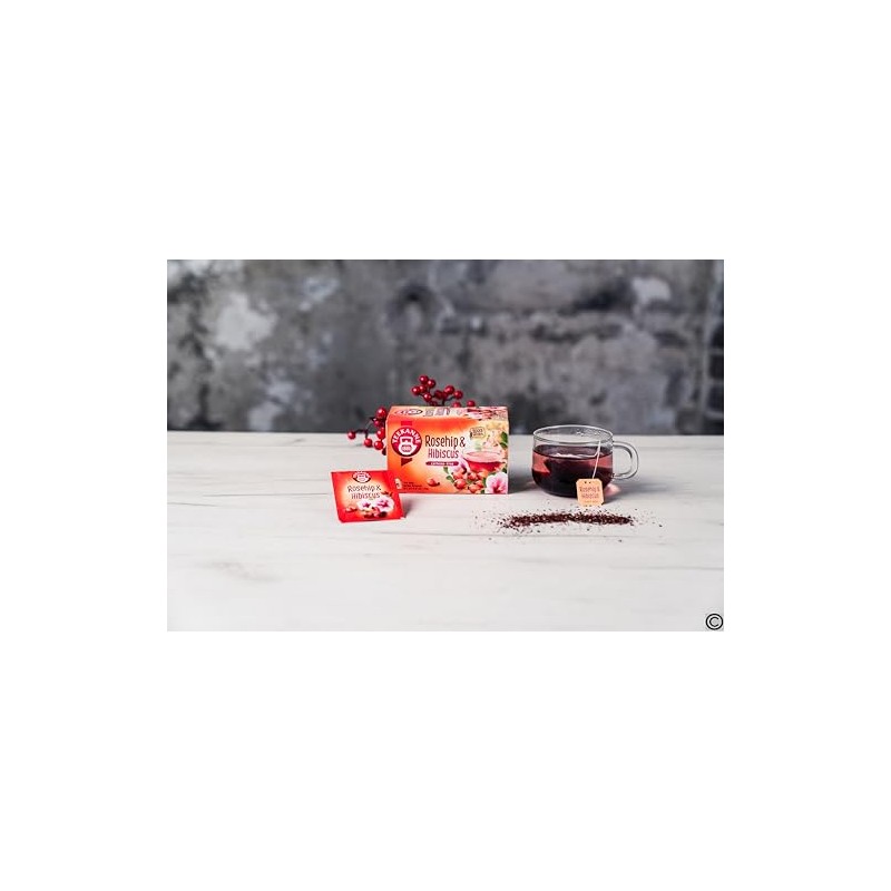 Teekanee Rosehip & Hibiscus Natural Fruit Herbal Infusion Tea 20