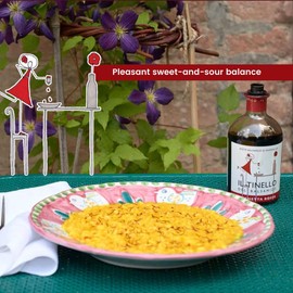 IL TINELLO Balsamic Vinegar of Modena IGP, Red Label, 100ml (8.5 fl oz) – Aceto Balsamico di Modena pairs with Cheese, Risotto, Fruit & Cooked Vegetables, 65 Brix, 6% acidity, Product of Italy