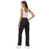 TBMPOY Women's Cargo Sweatpants Straight Leg High Waisted Wide Leg