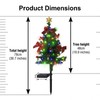 2 Pack 2.5 FT Solar Christmas Tree Outdoor Decoration, Waterproof