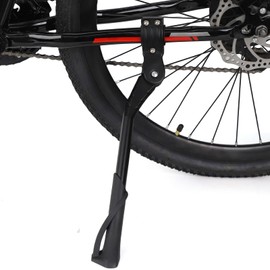 Bicycle Stand, 24", 26", 29", Side Stand, Kickstand Stand, Lightweight, Durable, Adjustable Length, Black, Compatible with Road Bikes, Cross Bikes, Mountain Bikes, Allen Key Included, Easy