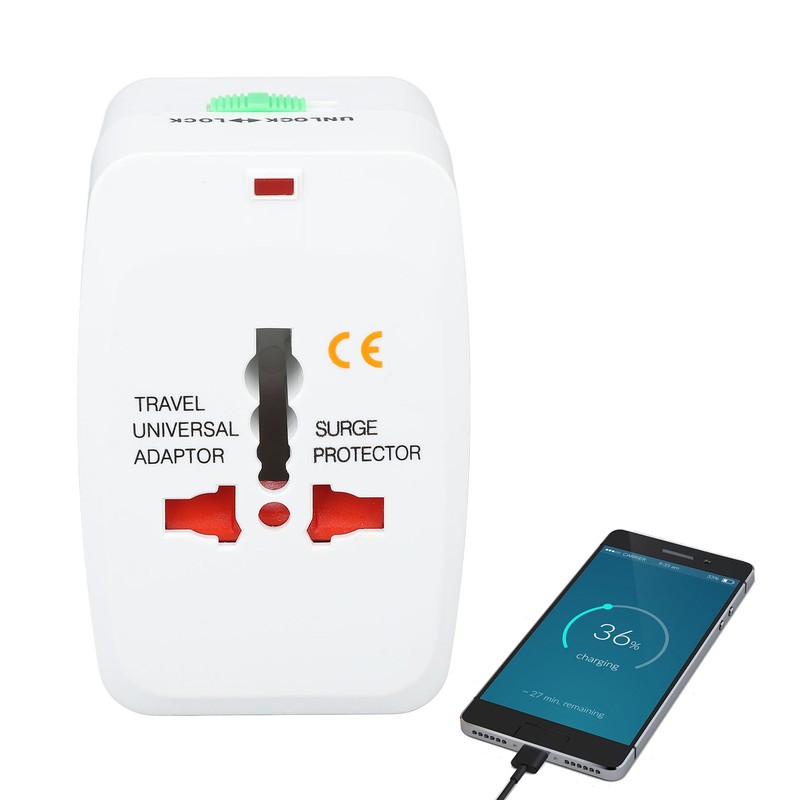 International Travel Adapter Universal Power Adapter for Appliances Communication Devices