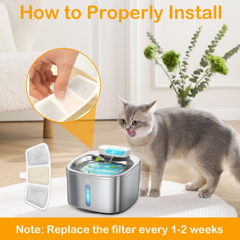 16 Pack Replacement Filters for Oneisall PW04 3.5L Wireless Cat